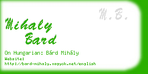 mihaly bard business card